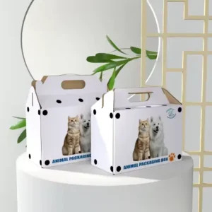 Custom Printed Cardboard Pet Carrier Packaging Bulk