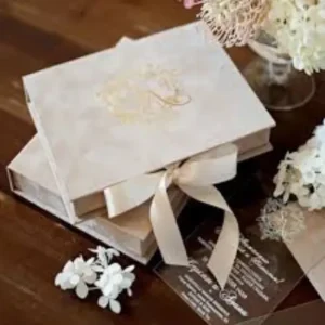 Custom Velvet Invitation Box