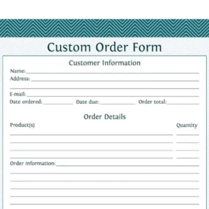 Order Forms bulk