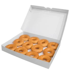 White Donut Box Bulk