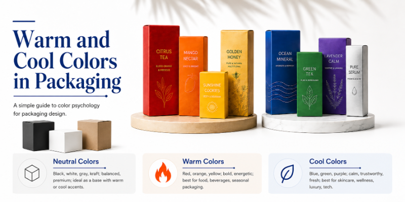 Warm and Cool Colors in Packaging