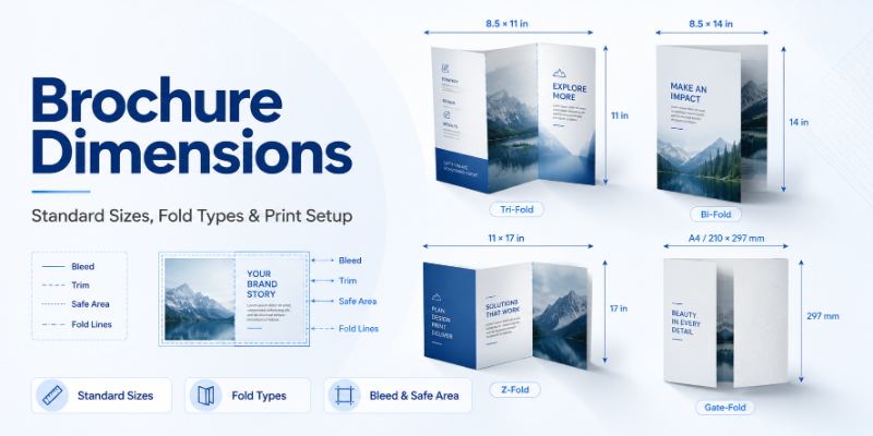 Brochure Dimensions Size Guide